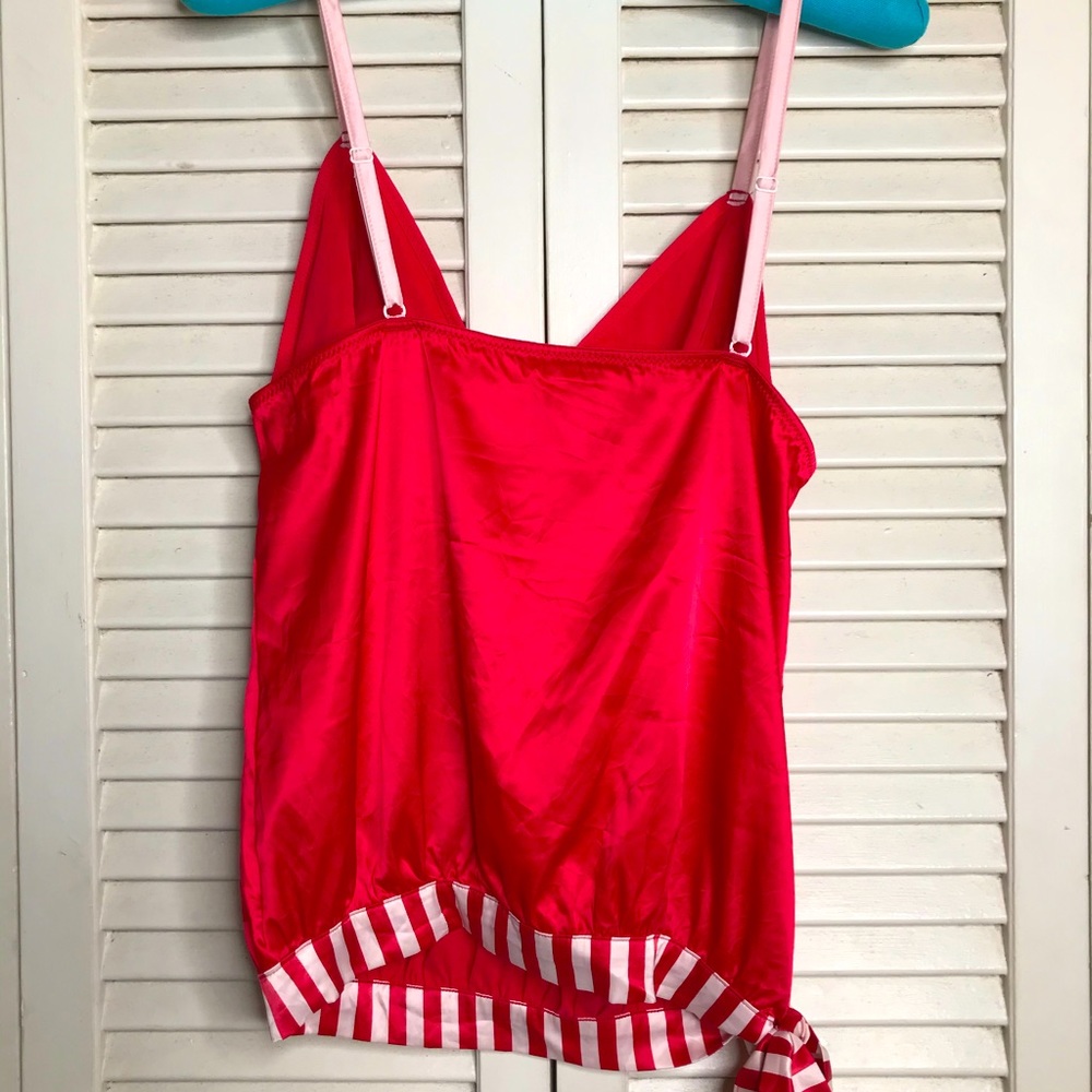 VIctoria’s Secret Sista Shei Red Cami Top L - Picture 2 of 15